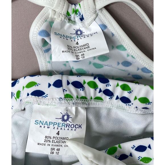 NWT Snapper Rock Girls 3/4 *READ* Two-Piece Fish Tank/Shorts UPF 50+ Swimsuit - Picture 4 of 6